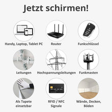 Shielding fabric, mobile phone radiation, electrosmog, router, radiation protection - CW1
