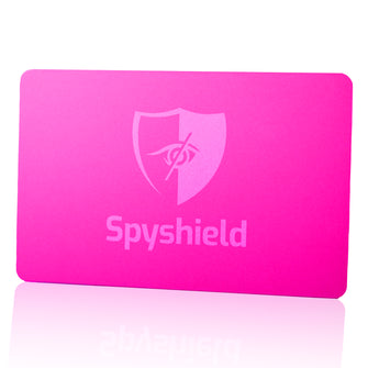 Pink RFID blocking card NFC protection interference signal for bank card, debit card, credit card - Spyshield