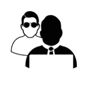 Gefahrenicon Shoulder Surfing