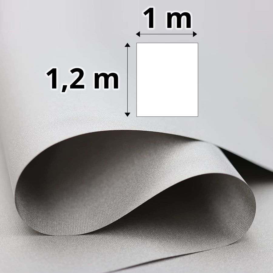 Abschirmgewebe 1,1 M X 1,1 M – PET/Ni+Cu+Ni, 70–80 DB Strahlenschutz, Schwarz – Für Vorhänge, Antistatische Kleidung & EMF-Schutz