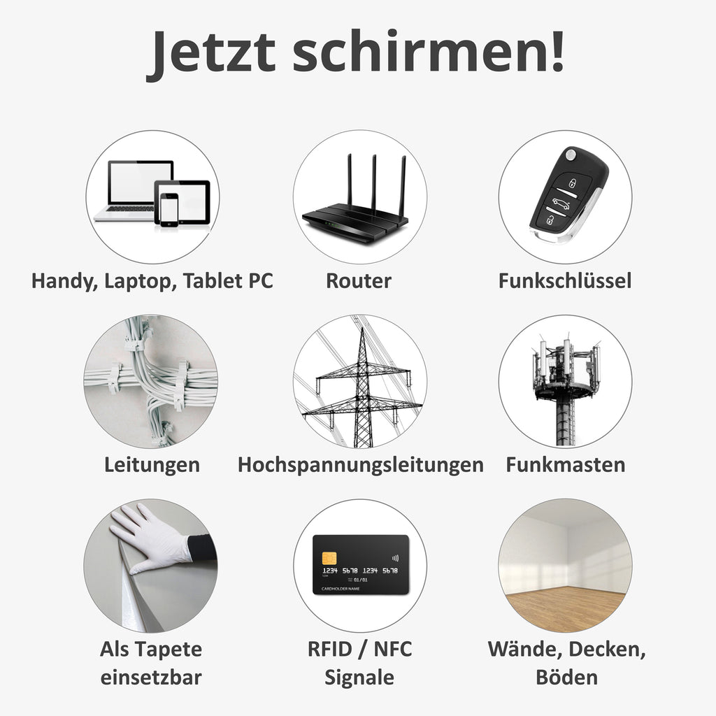 Militärische Faraday Stoff, Abschirmgewebe Strahlenschutz Hf Abschirmung Gps Strahlenschutz