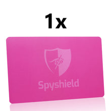 Pink RFID blocking card NFC protection interference signal for bank card, debit card, credit card - Spyshield