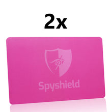 Pink RFID blocking card NFC protection interference signal for bank card, debit card, credit card - Spyshield