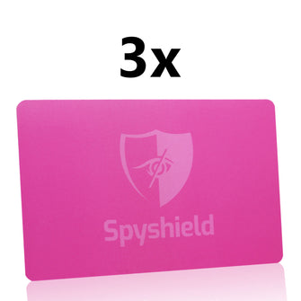 Pinke RFID Blocker Karte NFC Schutz Störsignal für Bankkarte, EC Karte, Kreditkarte - Spyshield