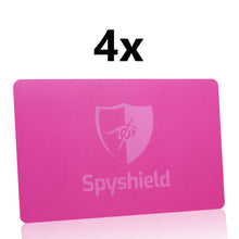 Pink RFID blocking card NFC protection interference signal for bank card, debit card, credit card - Spyshield