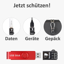 USB Zahlenschloss für USB-Sticks, USB-Kabel abschließen, USB Lock, Kofferschloss