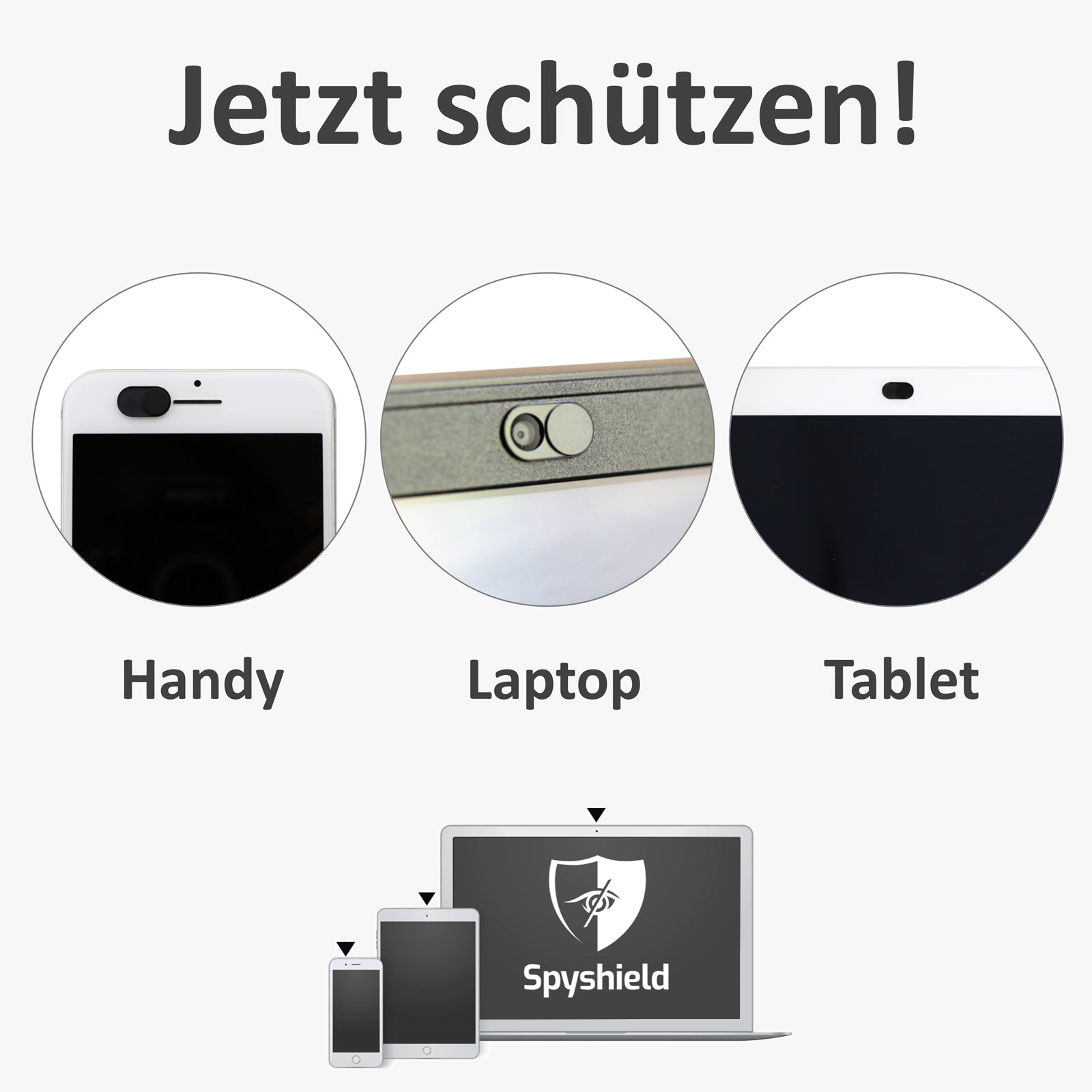 Spyshield Kameraabdeckung für Smartphone, Laptop und Tablet PC